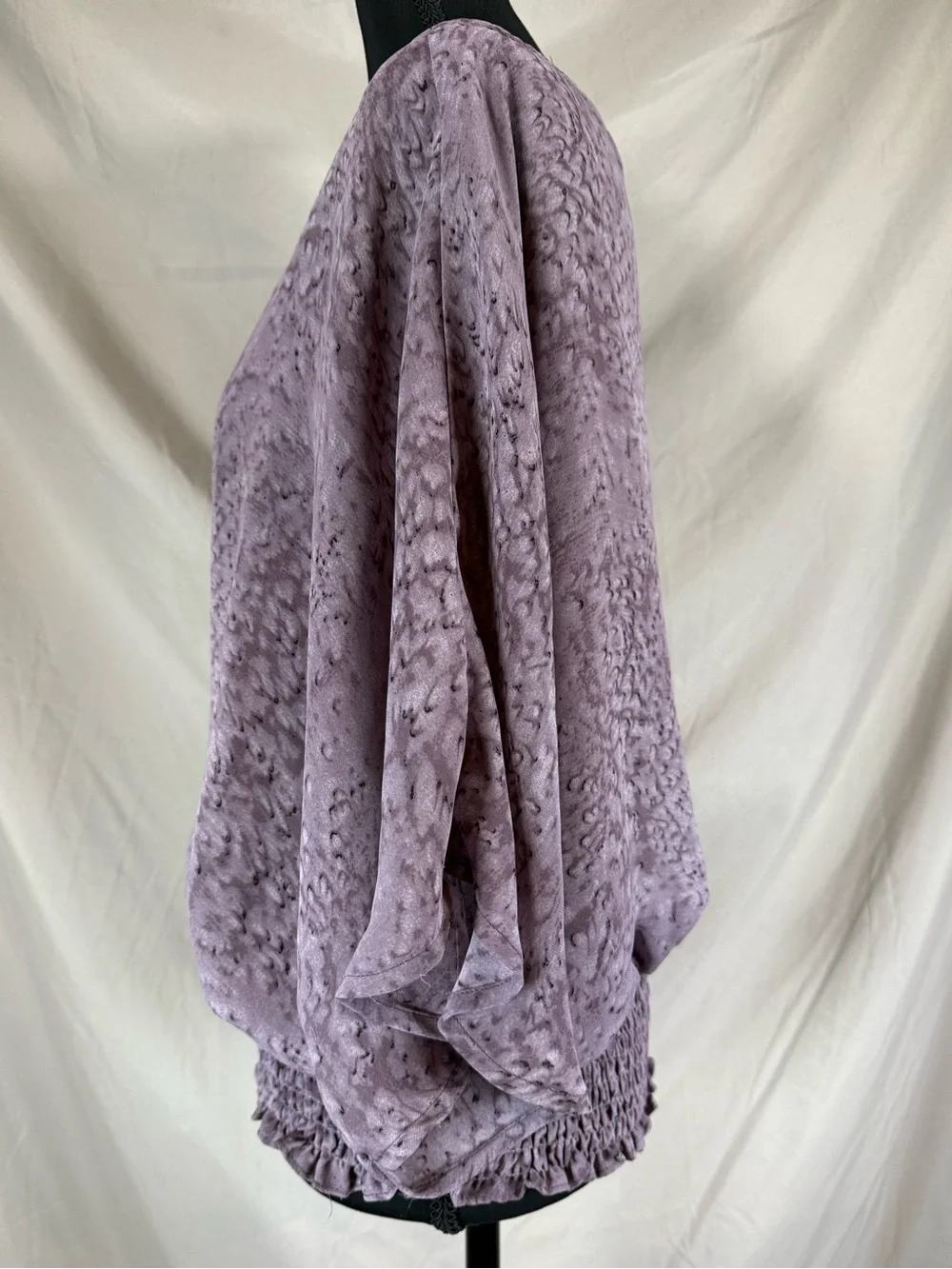MICHAEL Michael‎ Kors Purple Print Dolman Sleeve Top - Large
